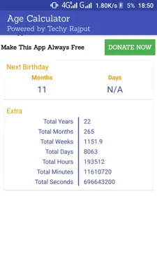 Age Calculator android App screenshot 1