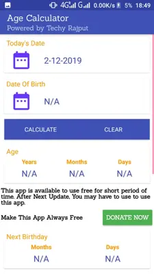 Age Calculator android App screenshot 5